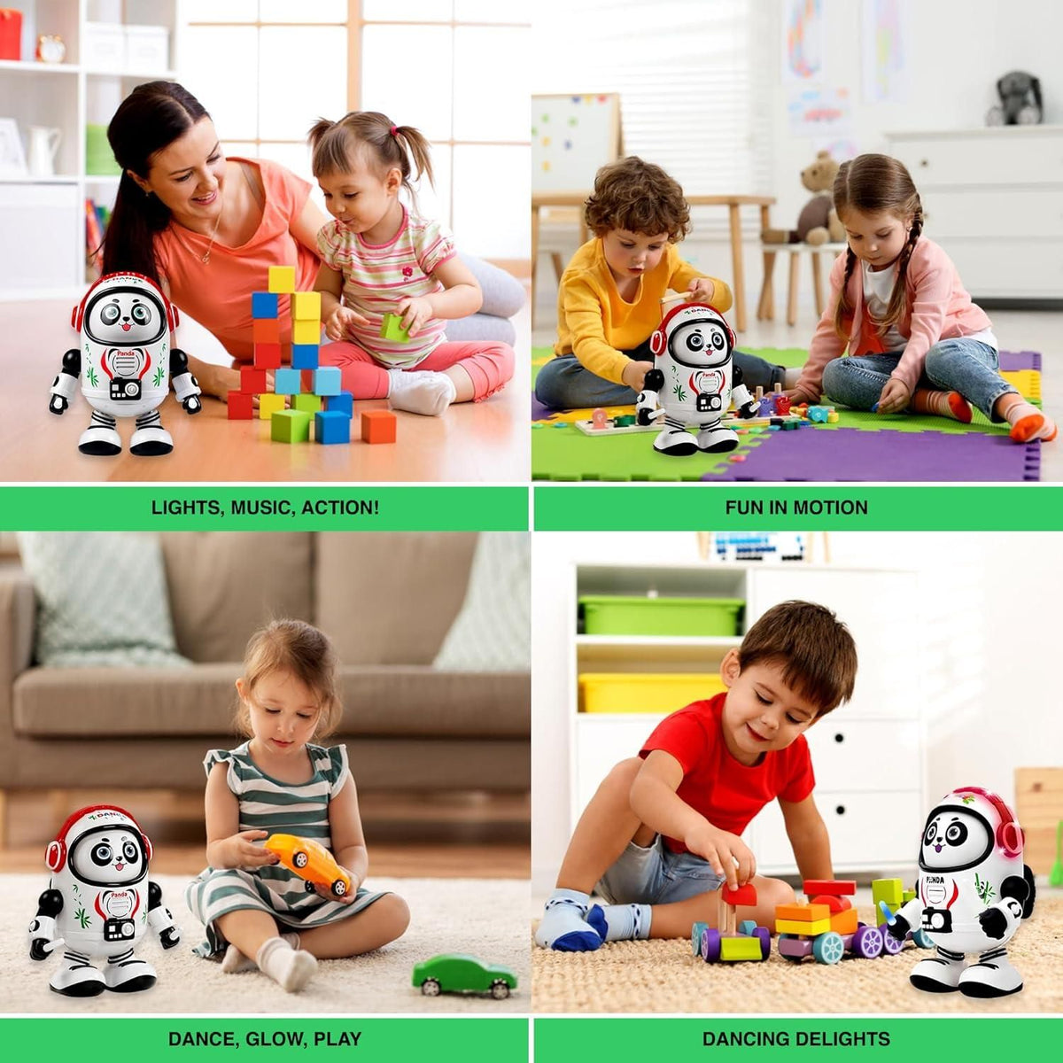 Dancing Light Panda Toys