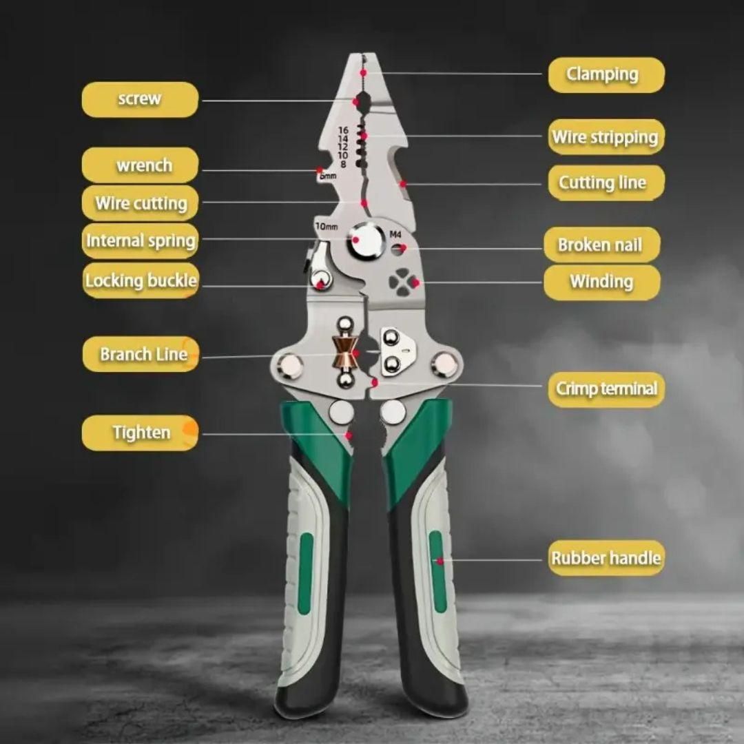 Foldable Multi-Tool Pliers for Electricians (Pack of 1)