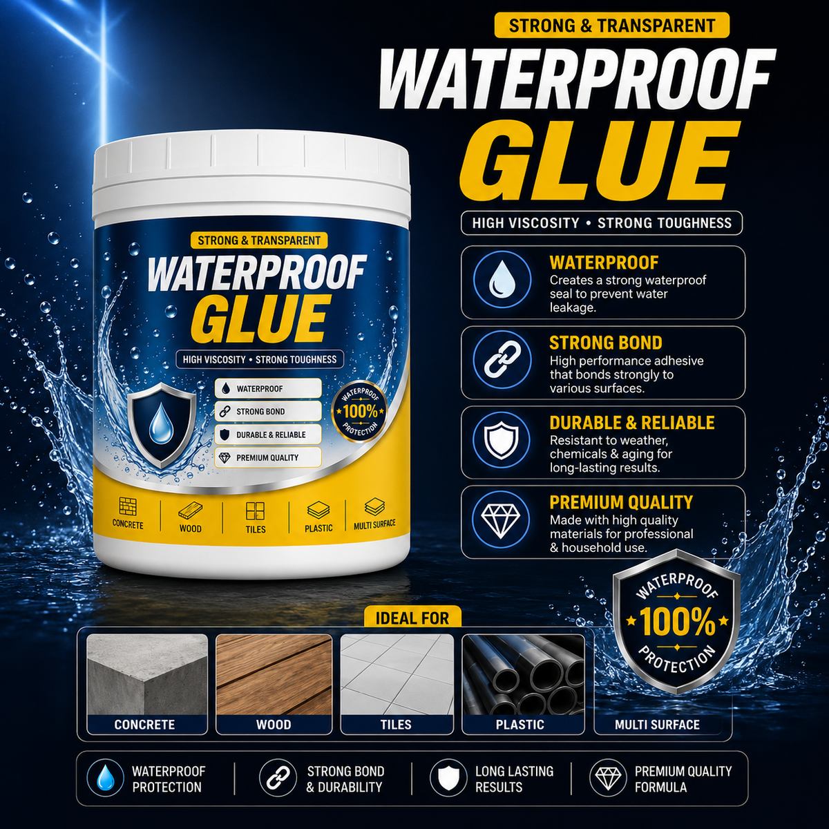 Transparent Waterproof Glue Sealant