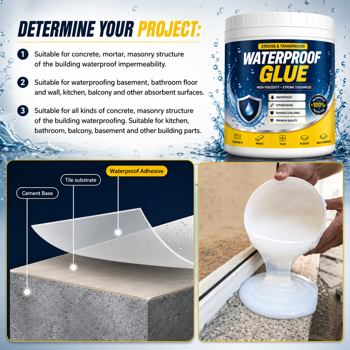 Transparent Waterproof Glue Sealant