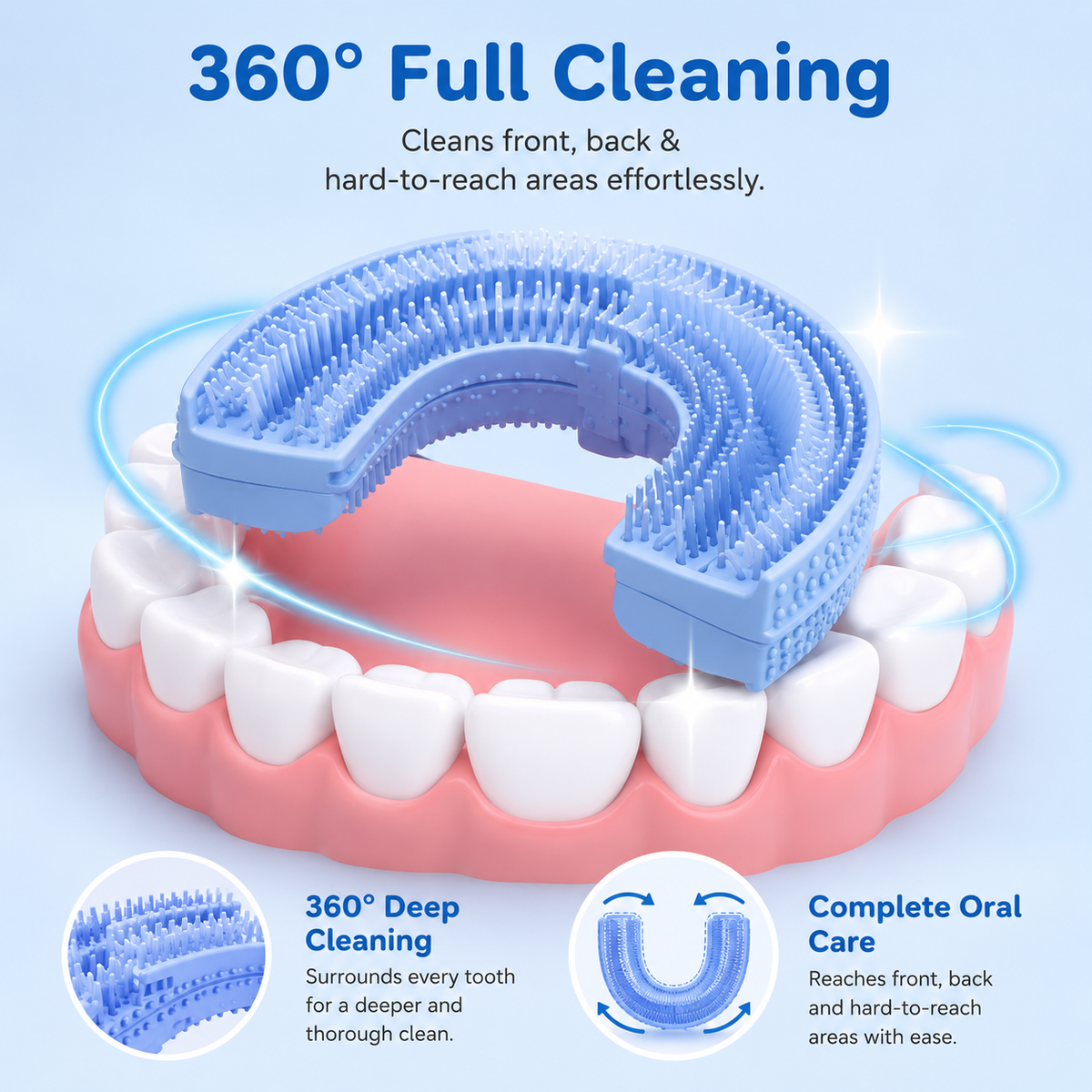 U Shaped Kids Toothbrush Manual Training Toothbrush With Food Grade